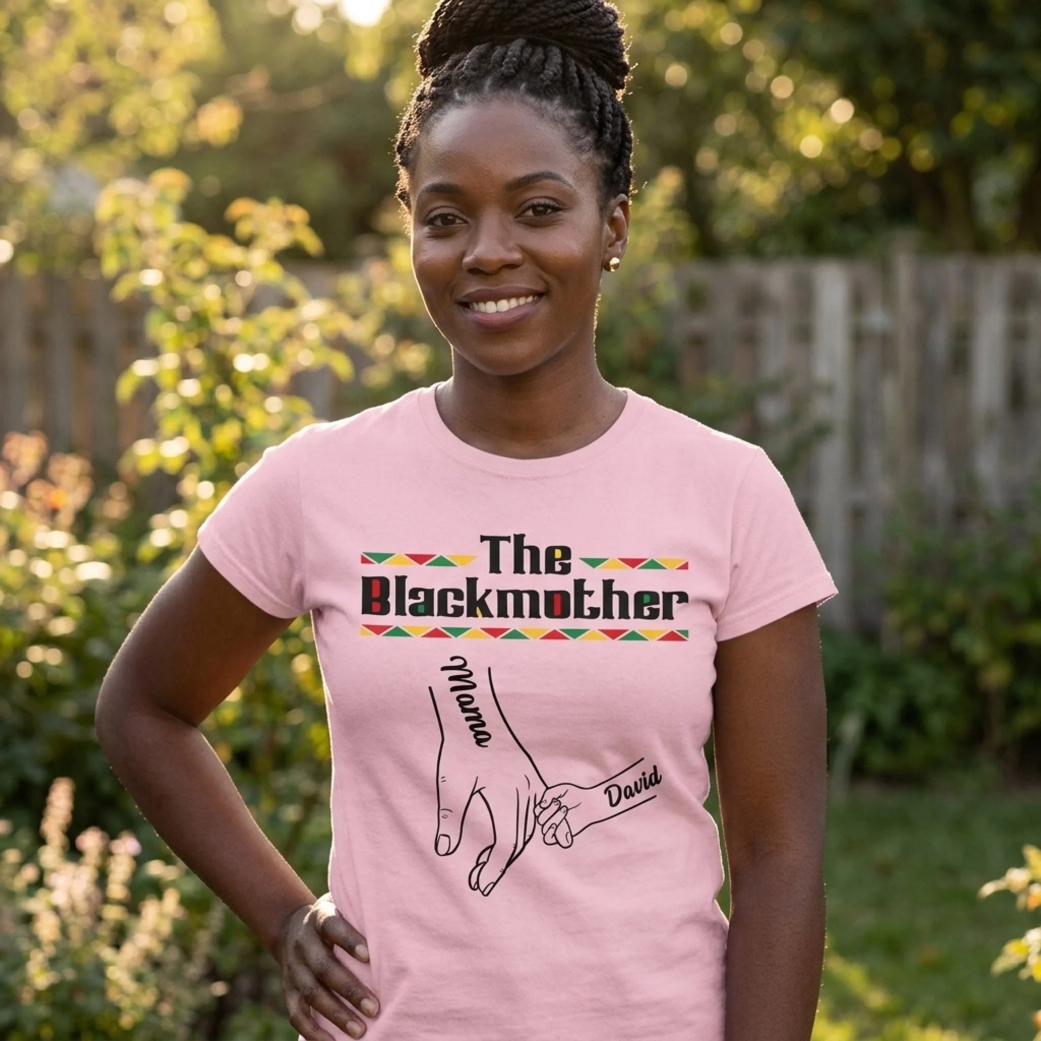 Custom The Blackmother Unisex T-shirt - Personalized Mother's Day Gifts For Mom, Grandma