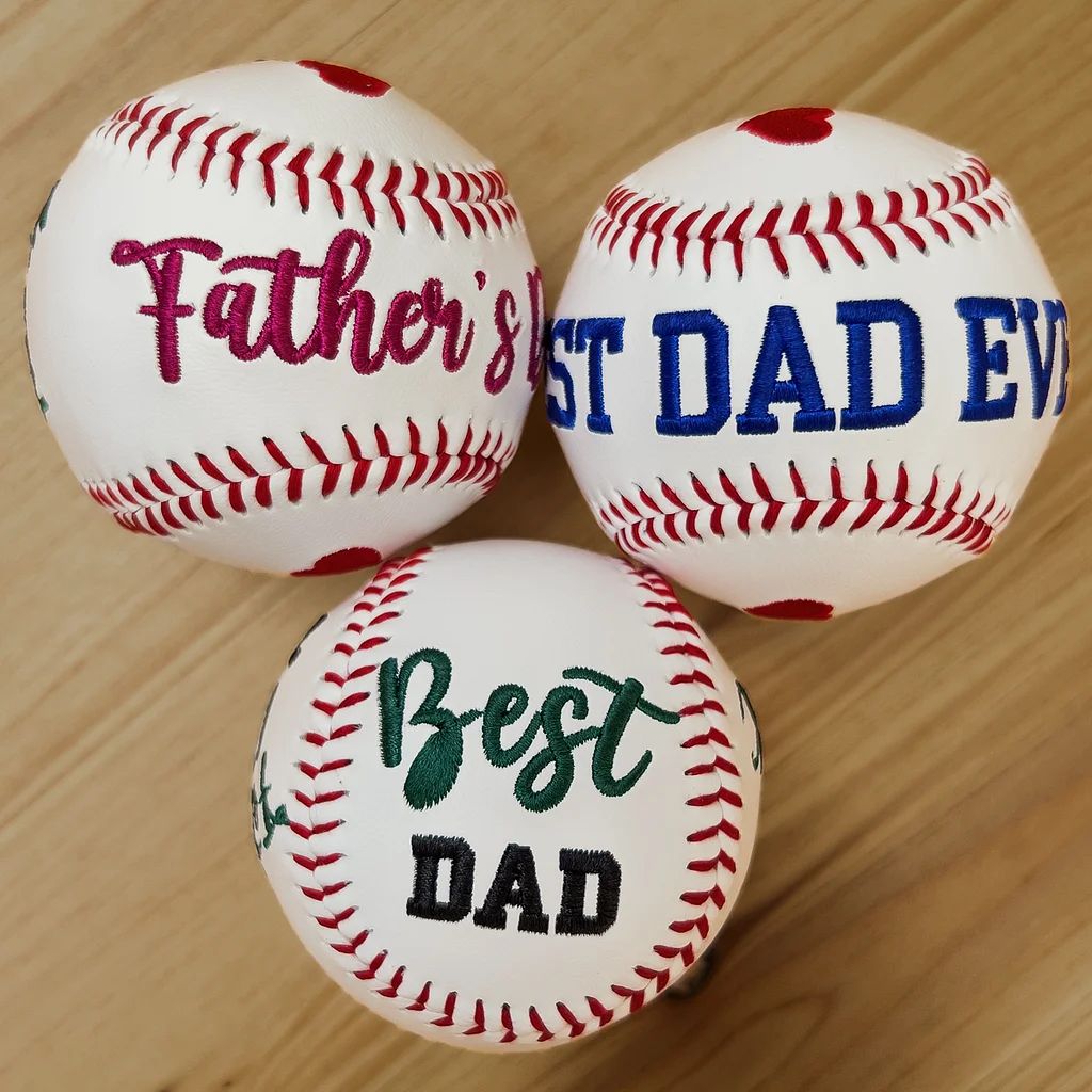 Customized Embroidered Baseball & Softball, Father's Day Gift, Mother's Day Gift