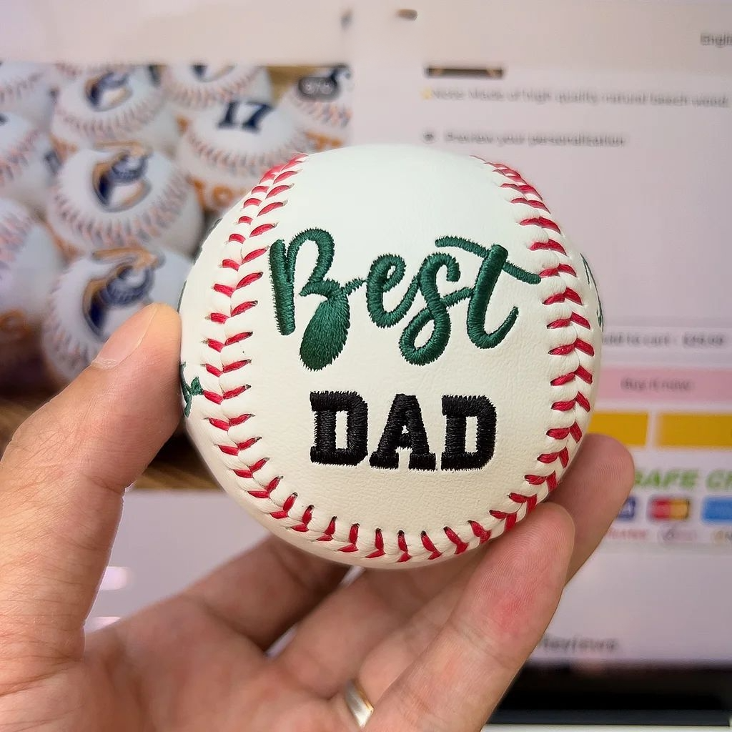 Customized Embroidered Baseball & Softball, Father's Day Gift, Mother's Day Gift