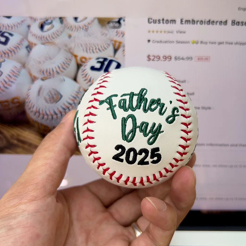 Customized Embroidered Baseball & Softball, Father's Day Gift, Mother's Day Gift