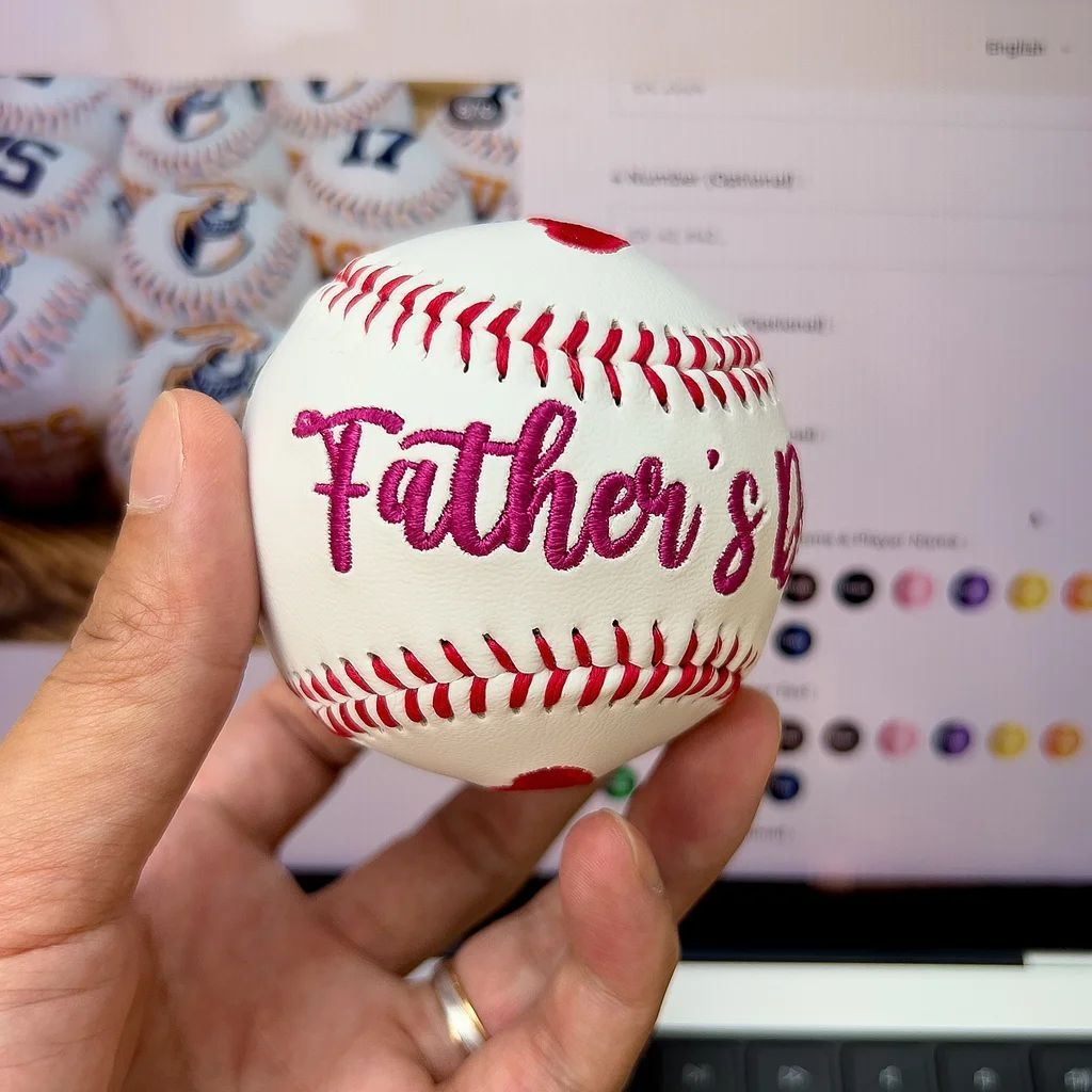 Customized Embroidered Baseball & Softball, Father's Day Gift, Mother's Day Gift