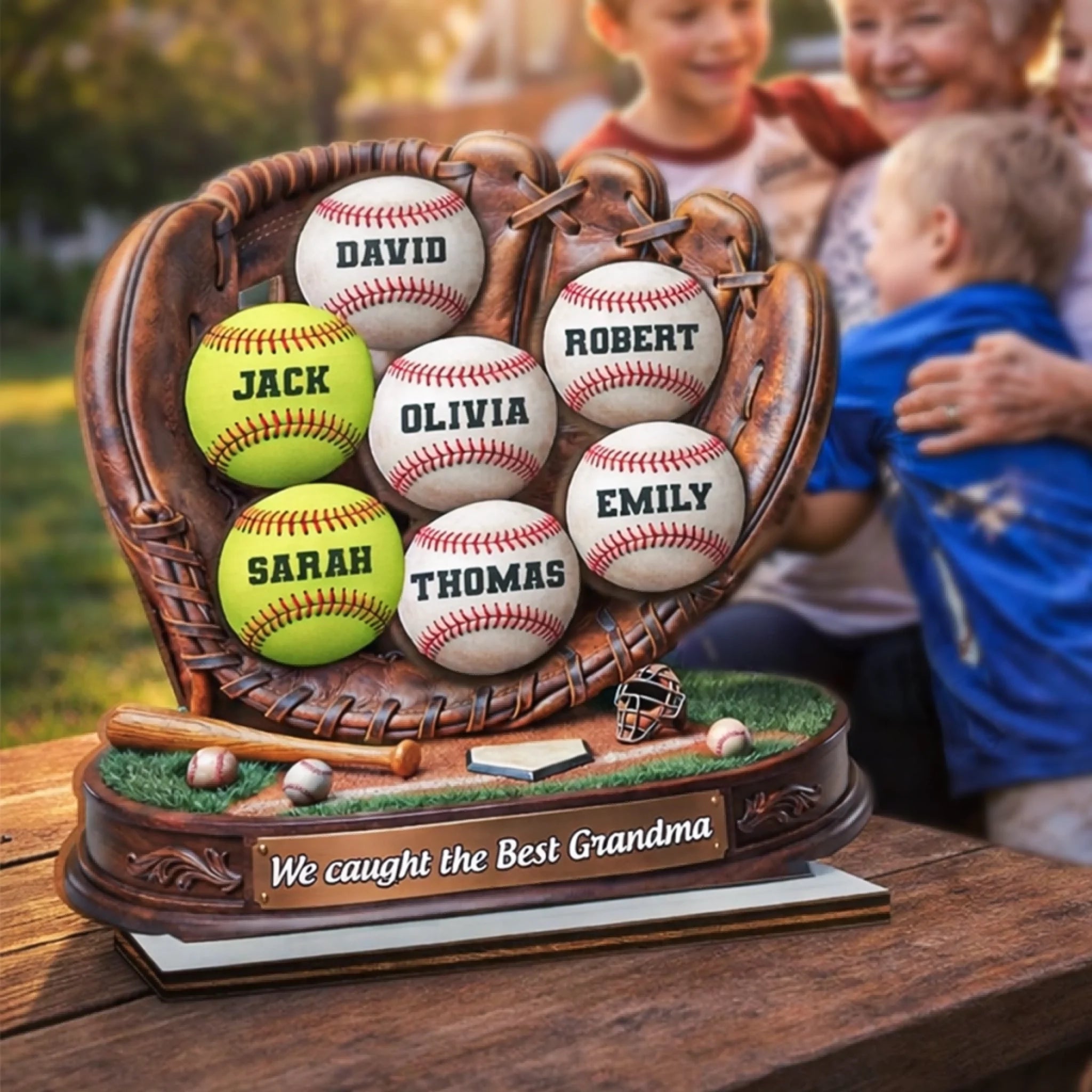 Custom 2-Layered Wooden Plaque - Personalized Mother's Day, Father's Day Gifts For Mom, Grandma, Dad, Grandpa- Our Roots Begin With You