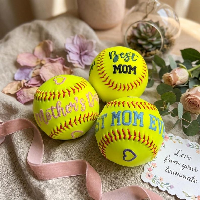 Customized Embroidered Softball
