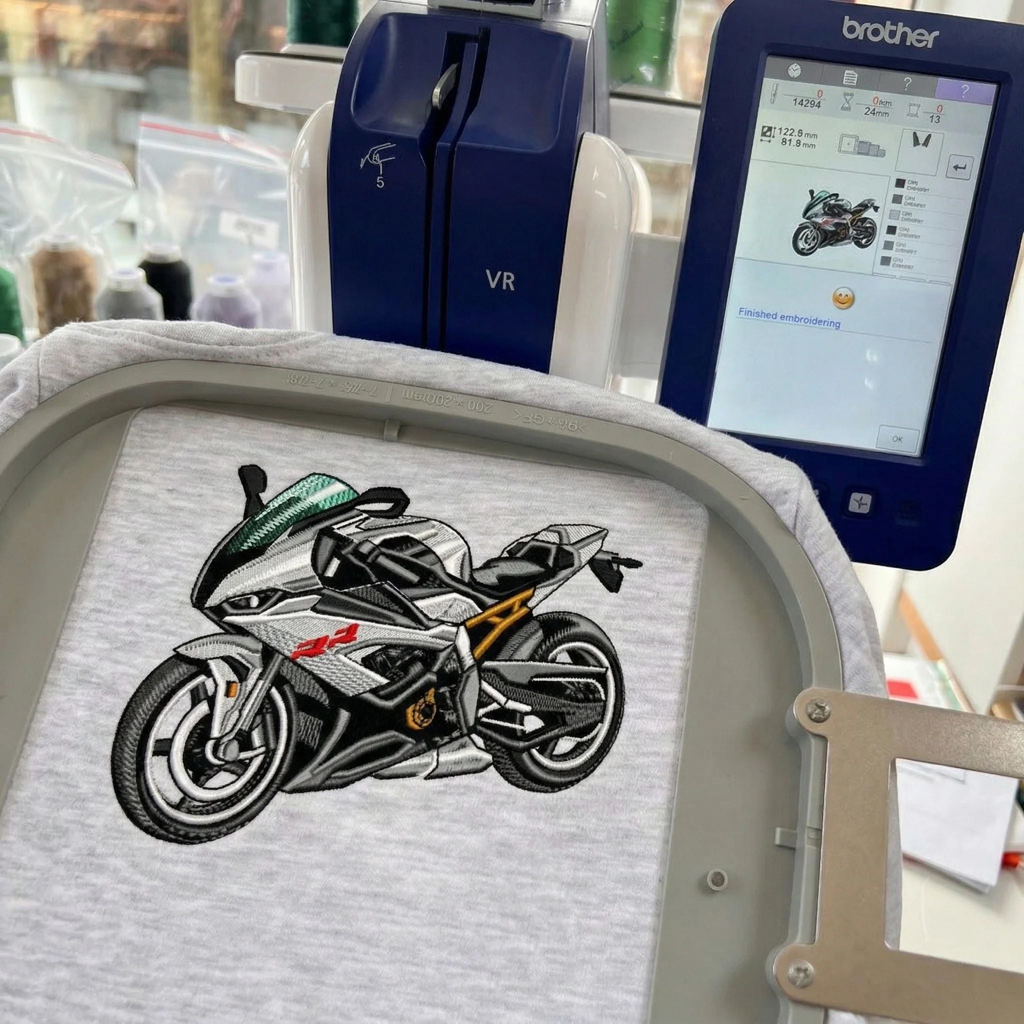Giftscar Custom Motorcycle Embroidered Hoodie – A Unique Gift for Bikers - Father’s Day Gift
