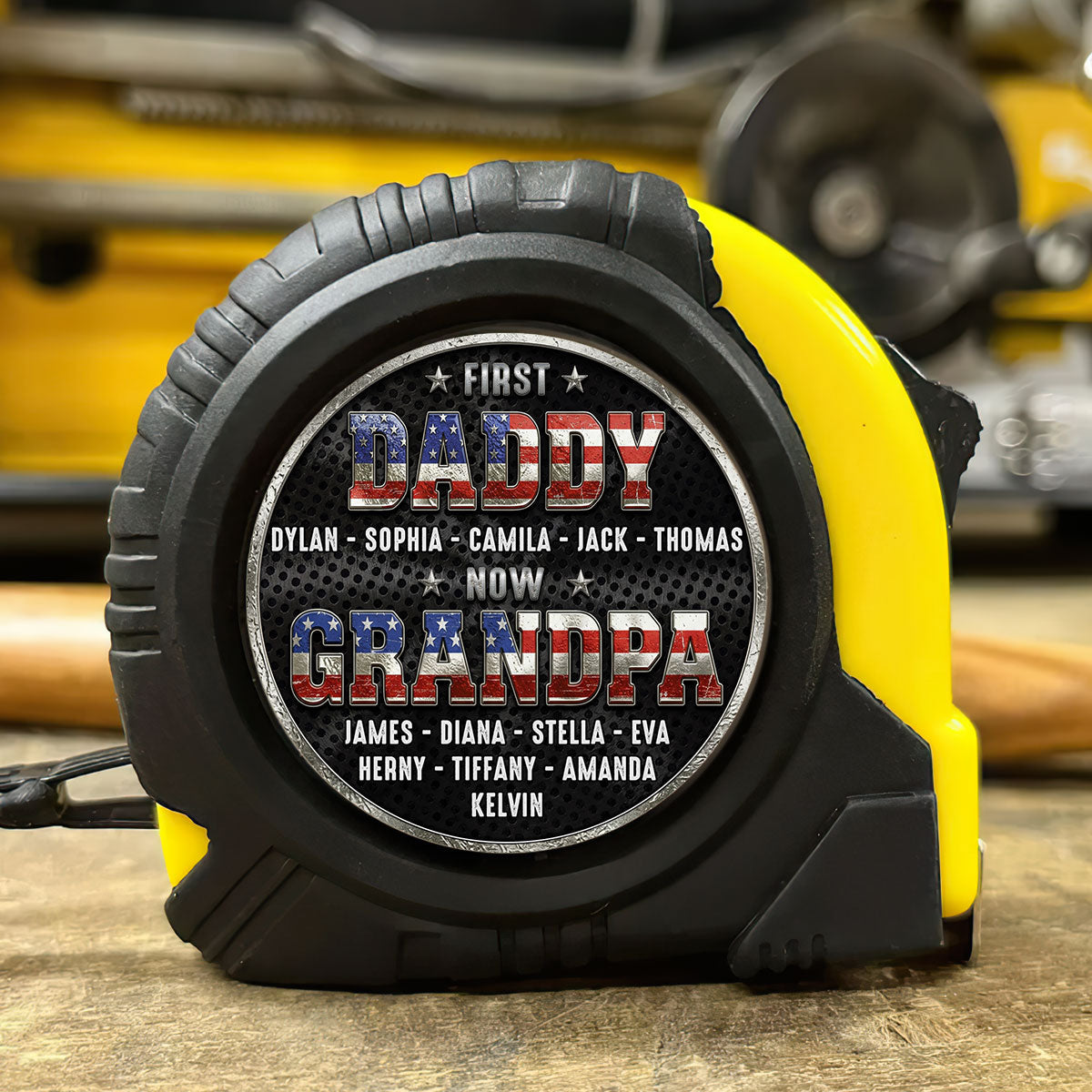 First Dad Now Papa - Personalized Tape Measure