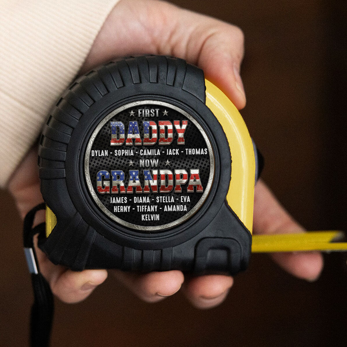 First Dad Now Papa - Personalized Tape Measure