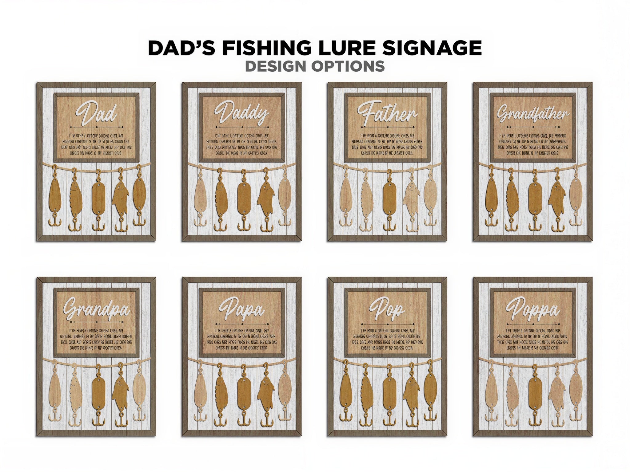 Personalized Greatest Catch Fishing Lure Plaque | Custom Dad Grandpa Father's Day Gift with Kids Names