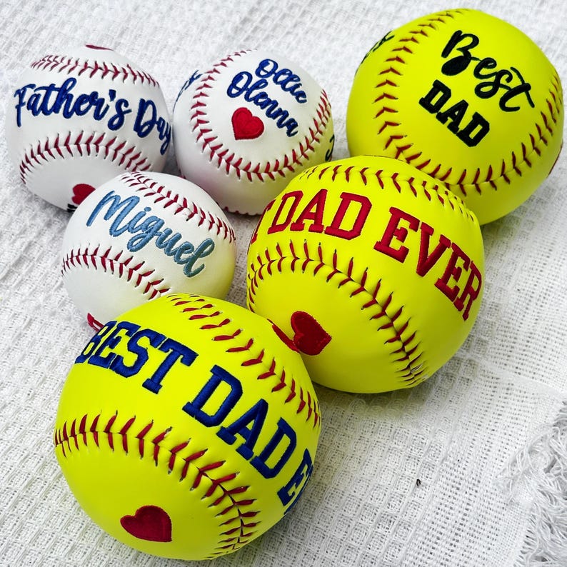 Custom Embroidered Sport Baseball & Softball - Father's Day Gift, Mother's Day Gift