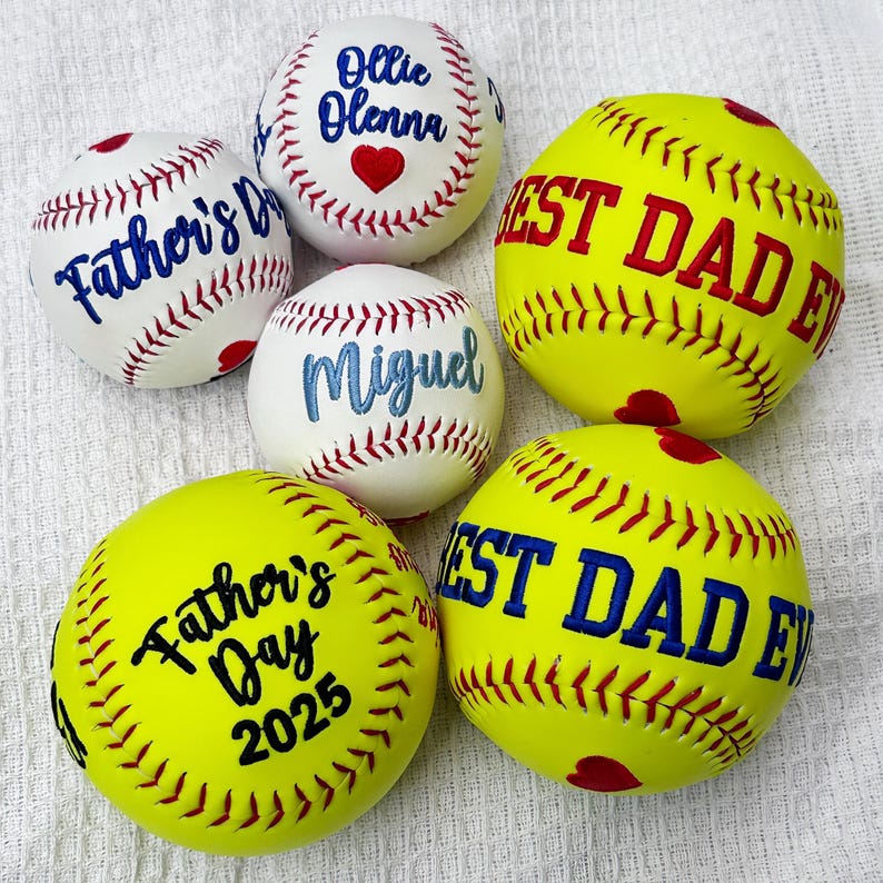 Custom Embroidered Sport Baseball & Softball - Father's Day Gift, Mother's Day Gift