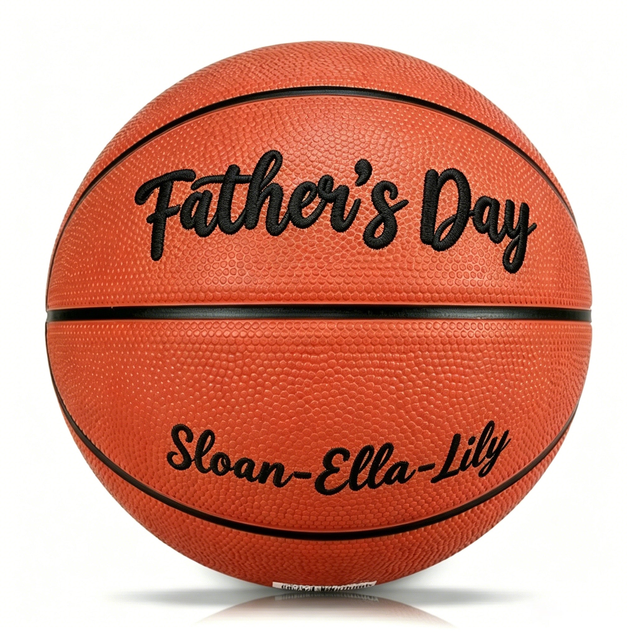 Custom 3D Embroidered Father's Day Basketball, Gift for Mom, Gift for Dad