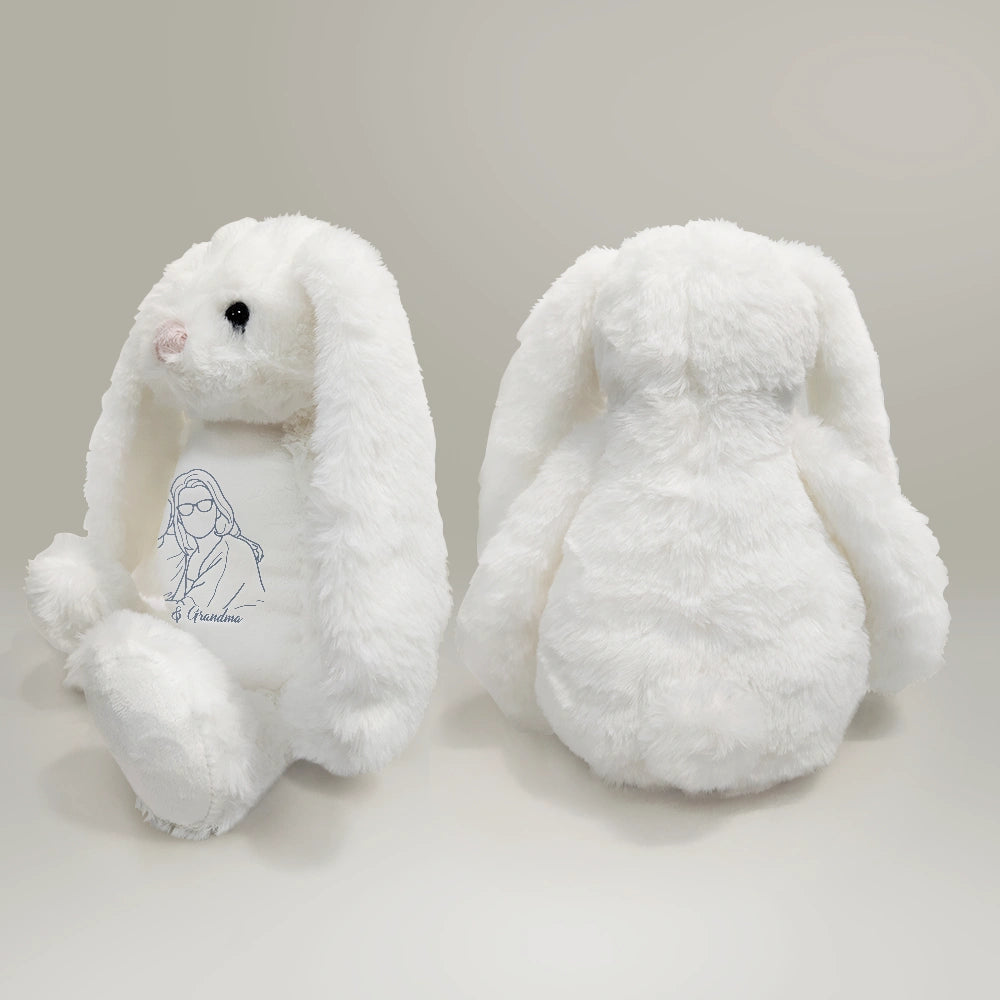 Custom Photo Outline Plush with Personalized Text – A Unique Keepsake for Couples & Loved Ones