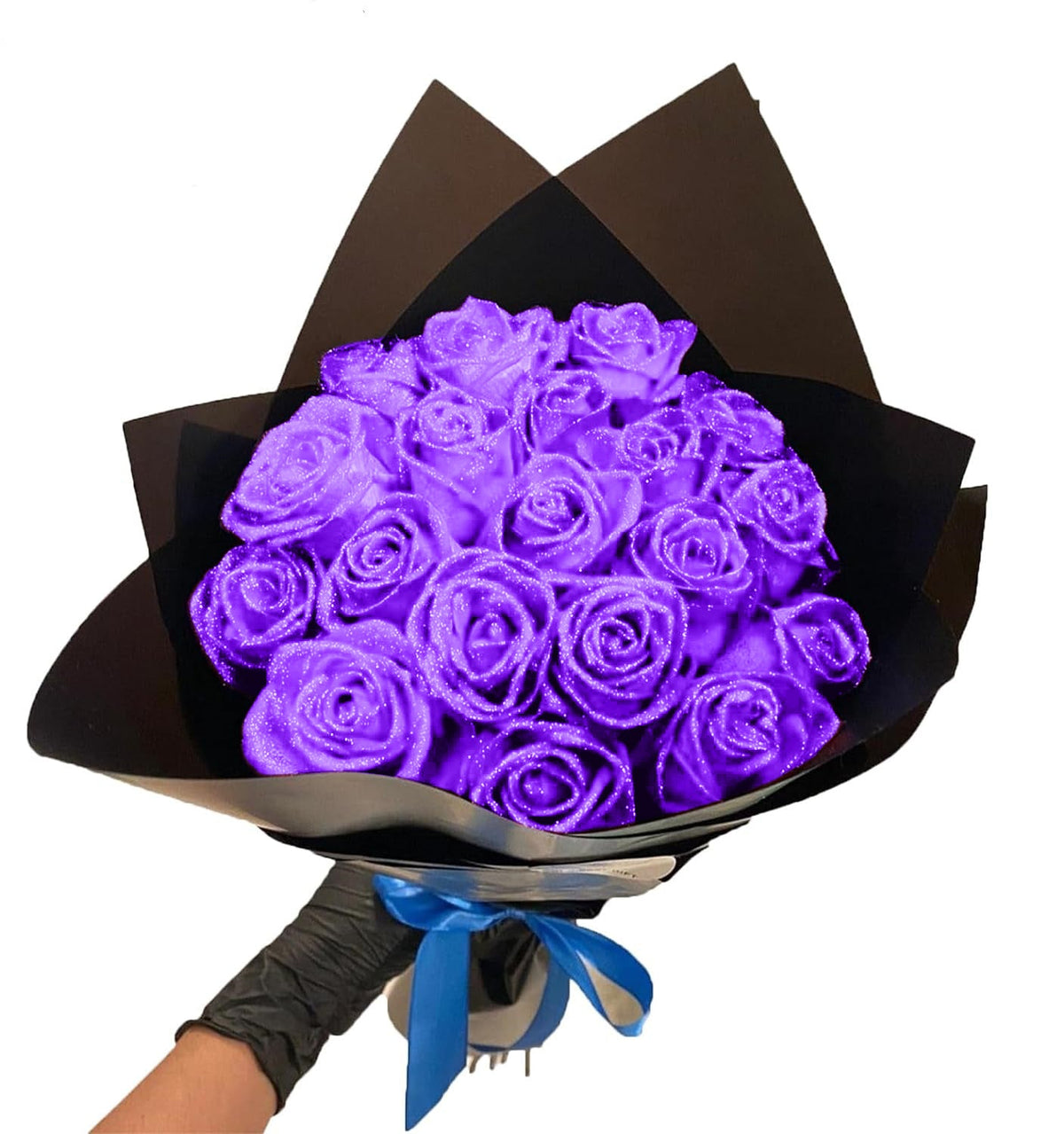 💕Glitter Rose Bouquet💕Personalized Glittery initial Eternal Rose Bouquet