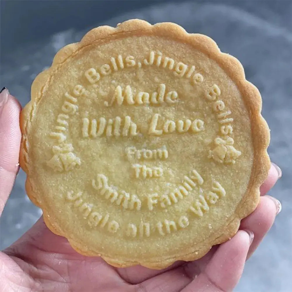 Personalized Christmas Jingle Bells, Jingle Bells, Jingle All the Way Custom Cookie Stamp