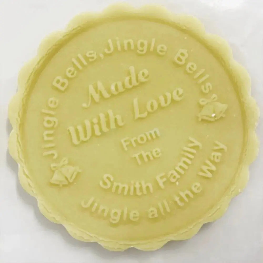 Personalized Christmas Jingle Bells, Jingle Bells, Jingle All the Way Custom Cookie Stamp