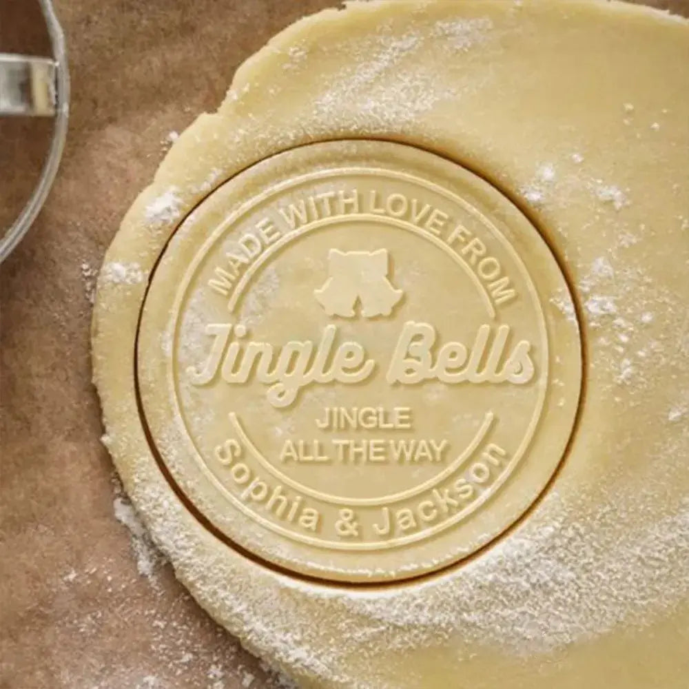 Personalized Christmas Jingle Bells, Jingle Bells, Jingle All the Way Custom Cookie Stamp