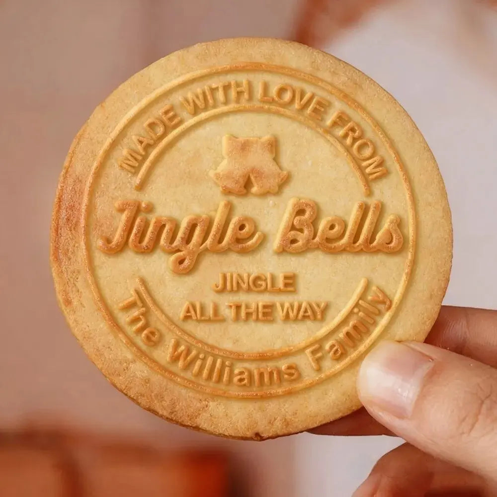 Personalized Christmas Jingle Bells, Jingle Bells, Jingle All the Way Custom Cookie Stamp