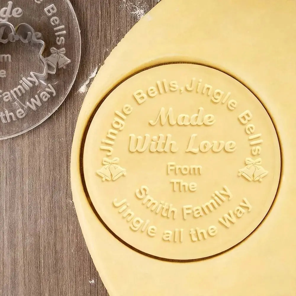 Personalized Christmas Jingle Bells, Jingle Bells, Jingle All the Way Custom Cookie Stamp
