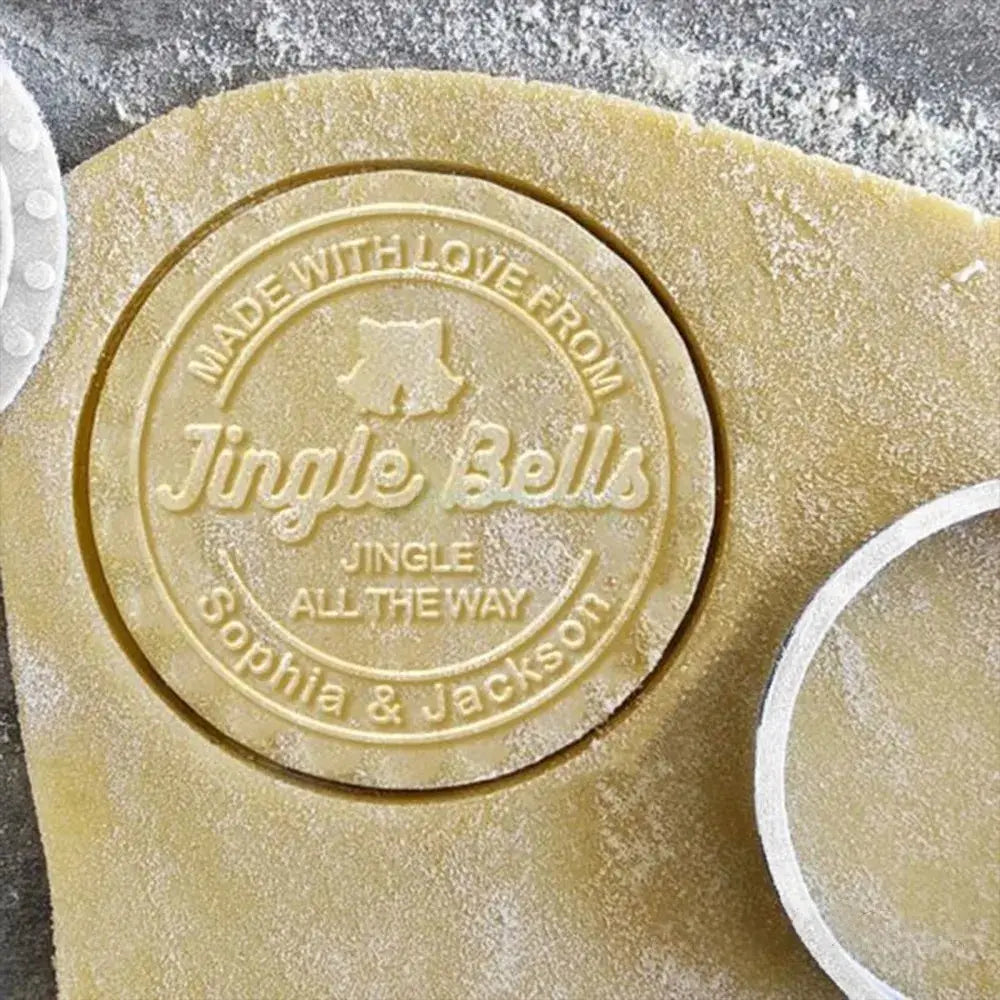 Personalized Christmas Jingle Bells, Jingle Bells, Jingle All the Way Custom Cookie Stamp