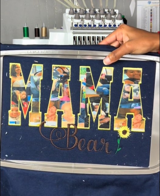 Custom MOM/MAMA/GRANDMA Image Embroidered Sweatshirt