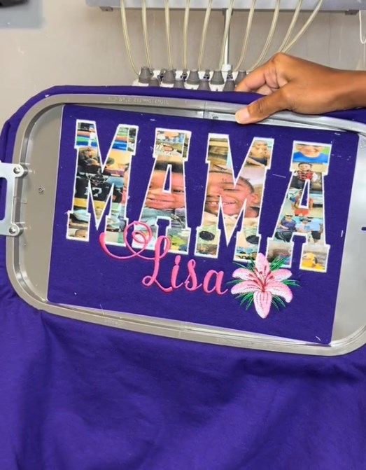 Custom MOM/MAMA/GRANDMA Image Embroidered Sweatshirt