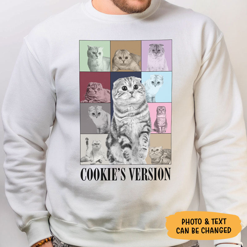 Custom Eras Tour Style Shirt/Sweatshirt/ Hoodie, Personalized Gift For Pet Lovers, Custom Photo For Lovers.