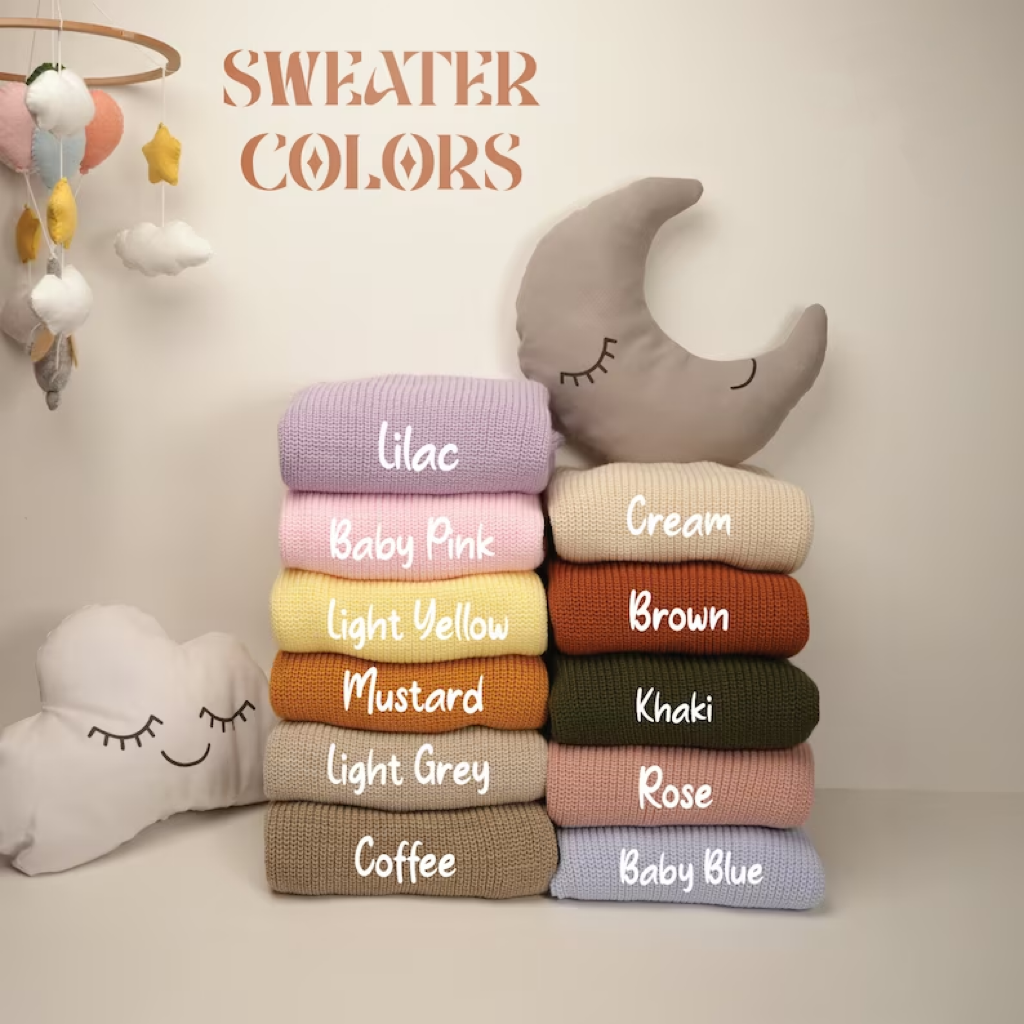 Personalized Baby Embroidered Beanie Sweater Set, Custom Baby Name Beanie, Baby Shower Gift, First Christmas Baby Gift Set, Newborn Gift, Pregnancy Gift