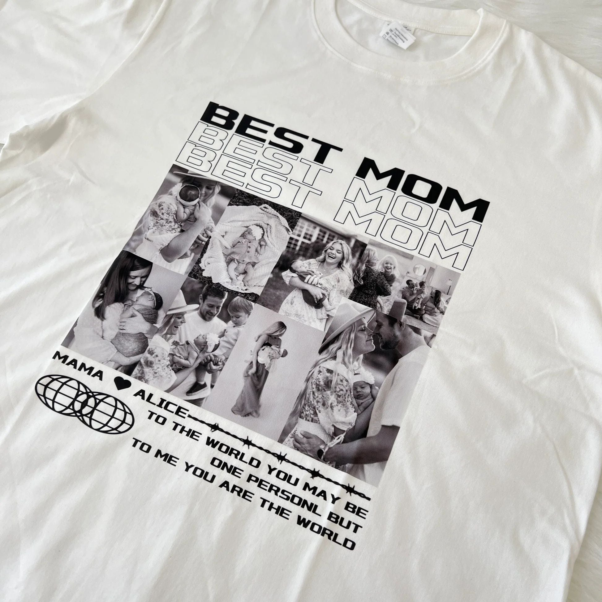 Klamay™ Unique Custom Photo Tee 💗 Crewneck 💗 Hoodie For Mother's Day Gift
