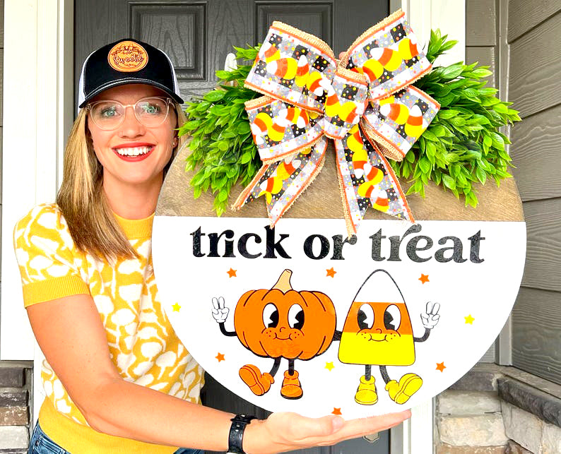 Trick or Treat Halloween 3D Front Door Decor