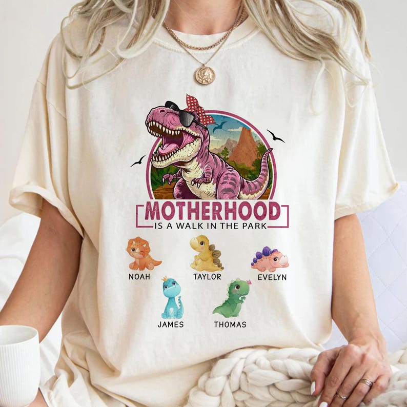 Custom MOTHERHOOD IS A WALK IN THE PARK Mom Sweatshirt