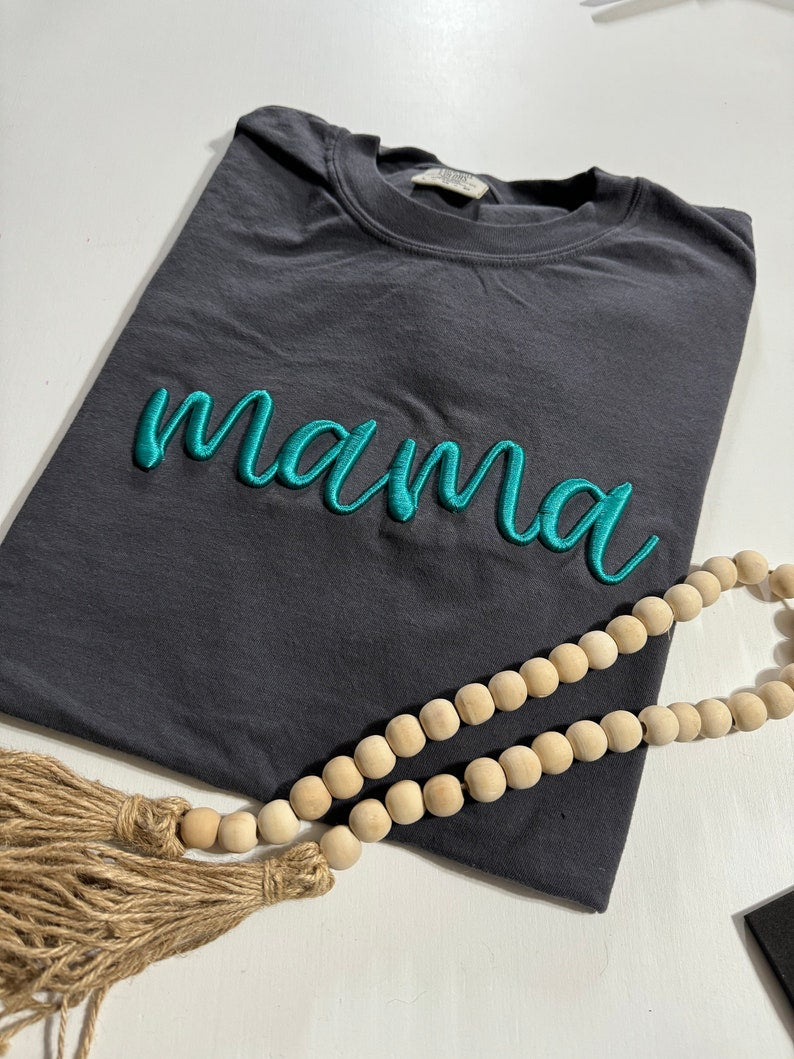 Custom Mama 3D Puff Embroidery Sweatshirt/T-shirt/Hoodie