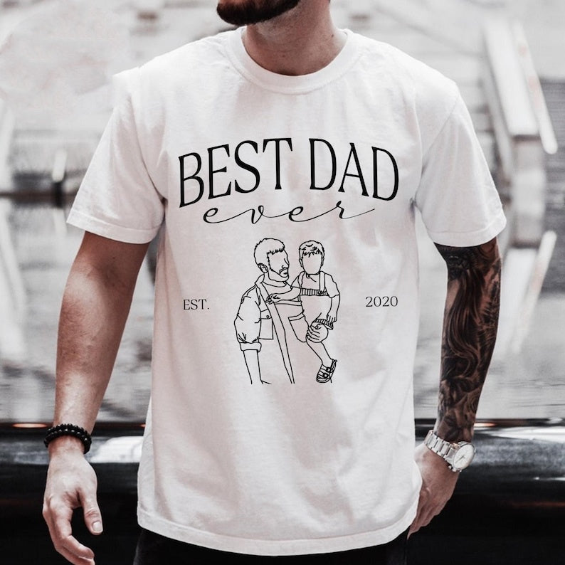 Custom Photo Shirt For Best Dad Ever Dad,Fathers Day Gifts