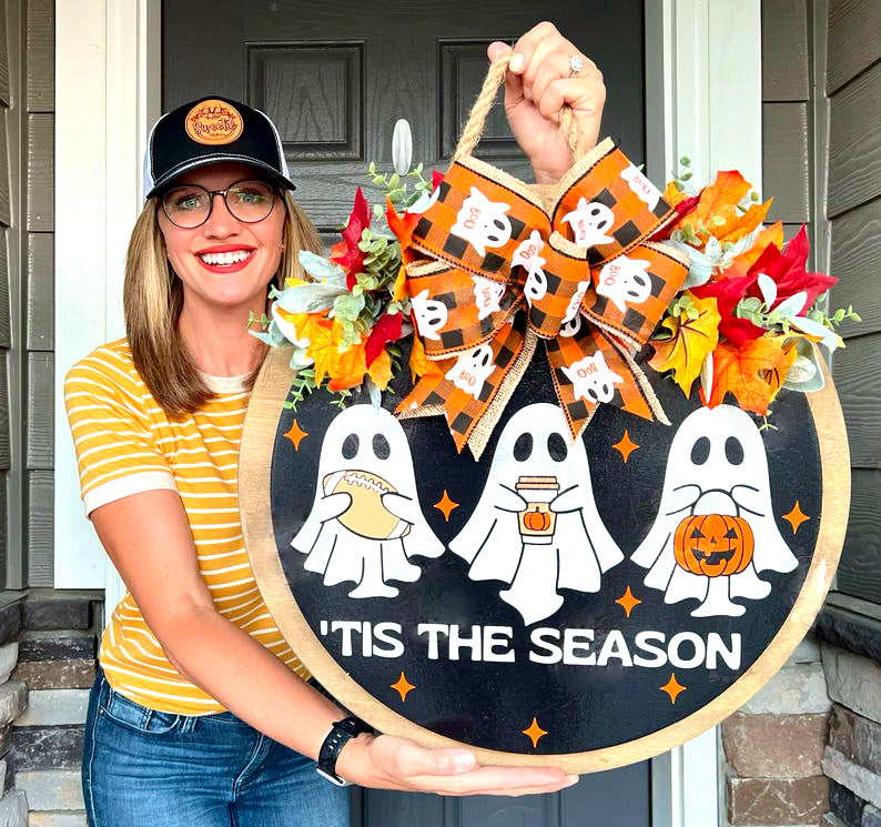 Tis The Season Halloween 3D Front Door Decor
