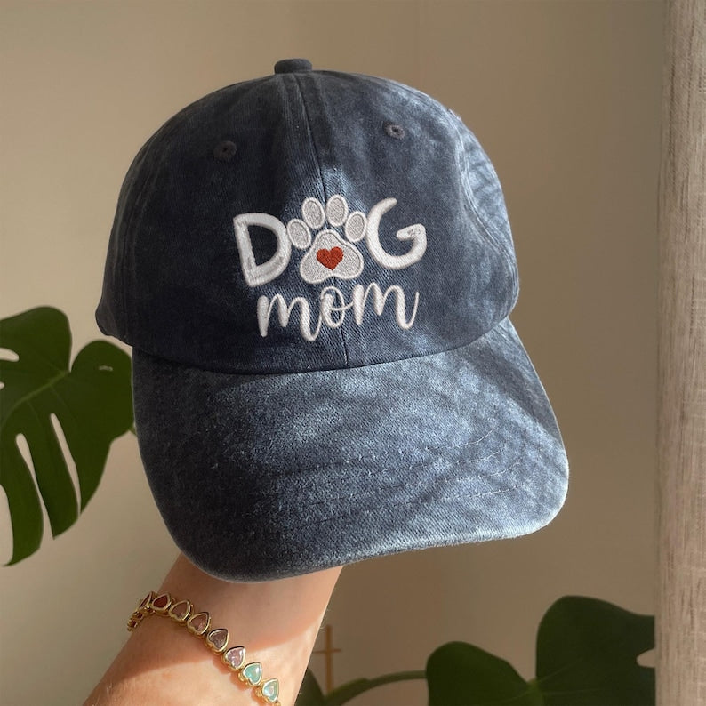 Custom DOG MOM Embroidered Mother's Day Gift