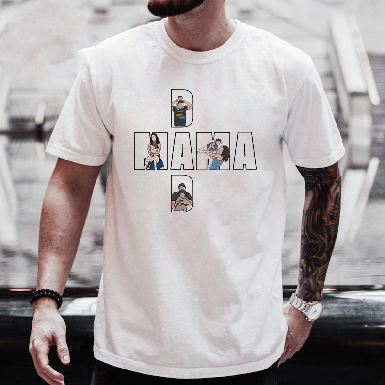 Customized Family Photo Sweatshirts For Dad Or Mom's Father's Day Or Mother's Day Gift