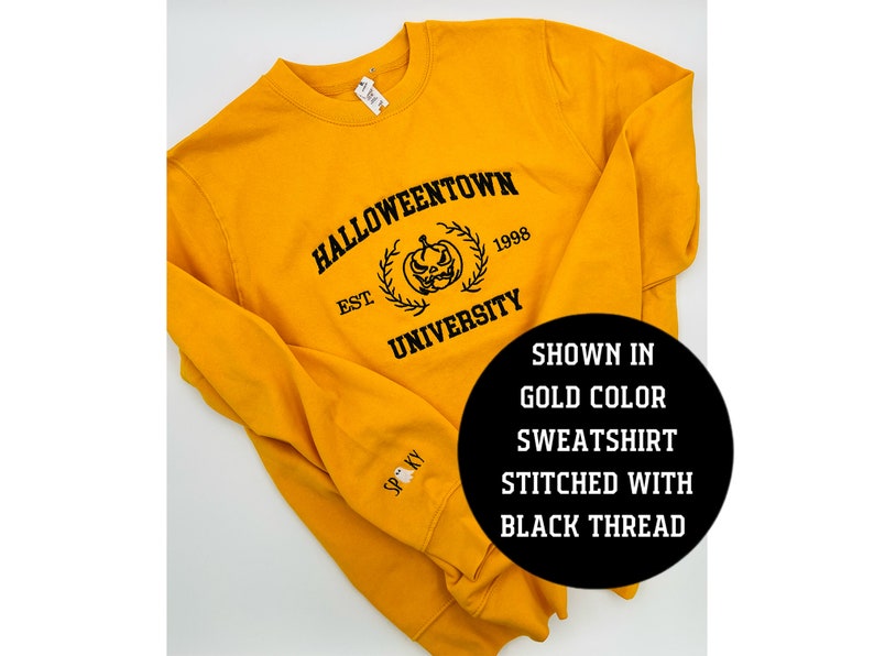 Custom Halloween Embroidery Pumpkin Sweatshirt