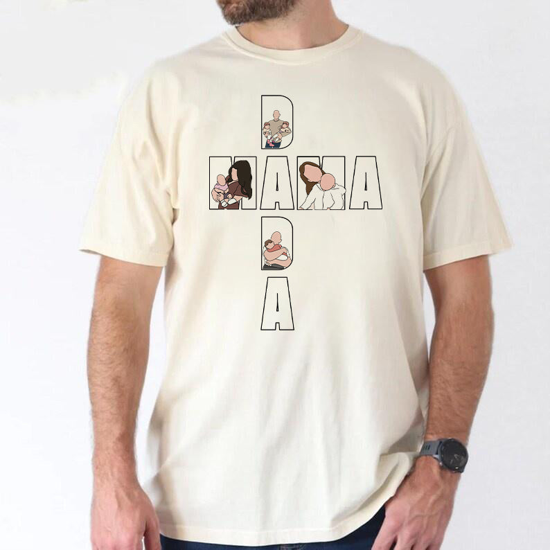 Customized Family Photo Sweatshirts For Dad Or Mom's Father's Day Or Mother's Day Gift