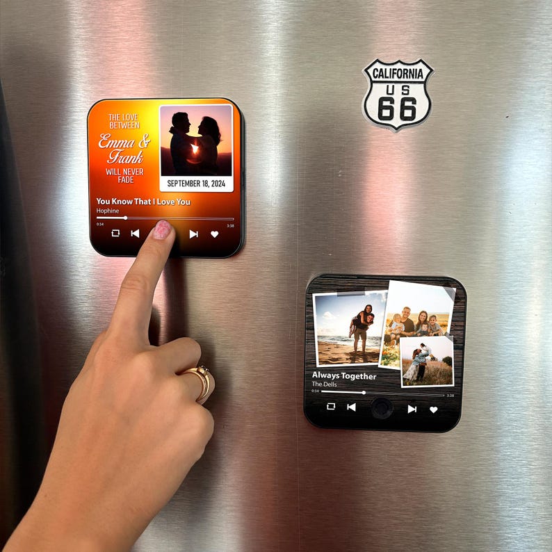 Custom Music Fridge Magnet,  Play Song Music Box, Mother's Day Gift