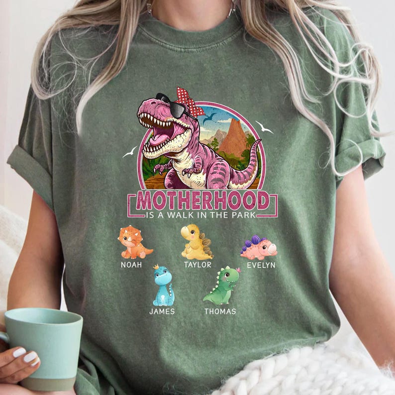Custom MOTHERHOOD IS A WALK IN THE PARK Mom Sweatshirt