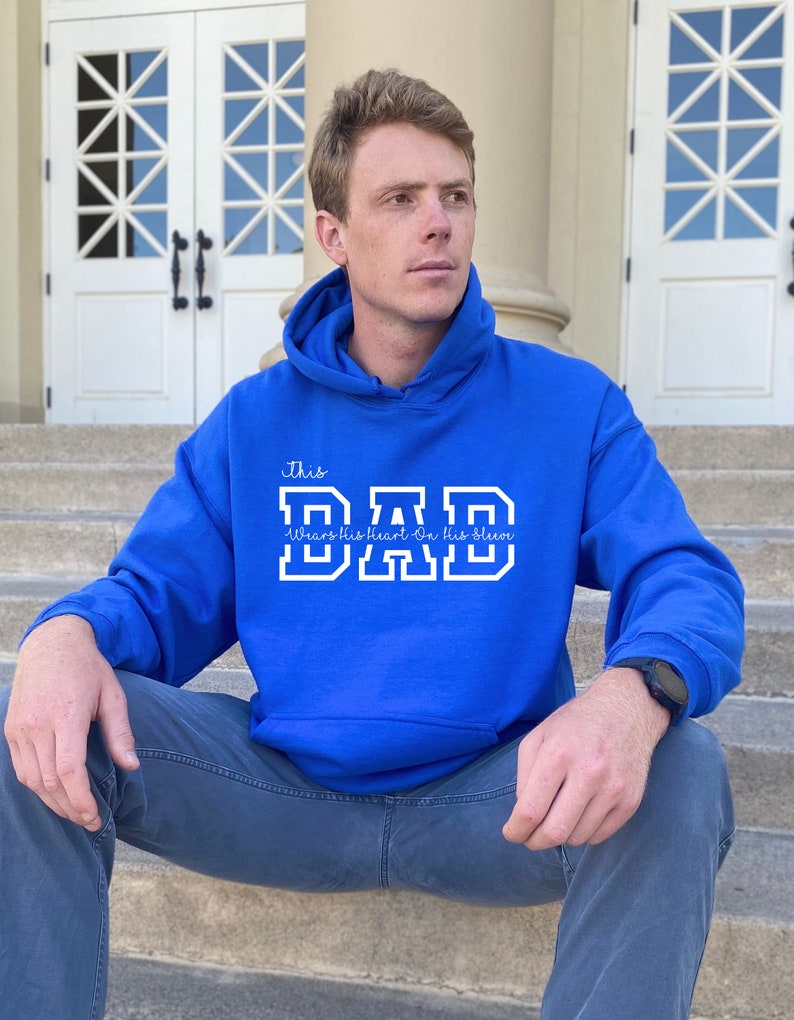 Personalized Dad Long Sleeve Hoodie, Custom Dad Hoodie With Kids Names, Gift for Dad