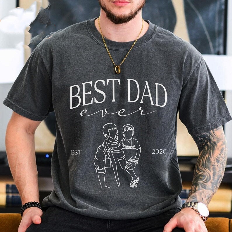 Custom Photo Shirt For Best Dad Ever Dad,Fathers Day Gifts