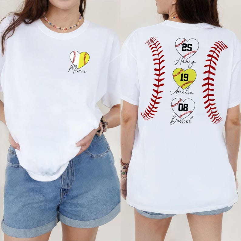 Custom Baseball Softball Sports Mom Shirt,  Mother's Day Gift
