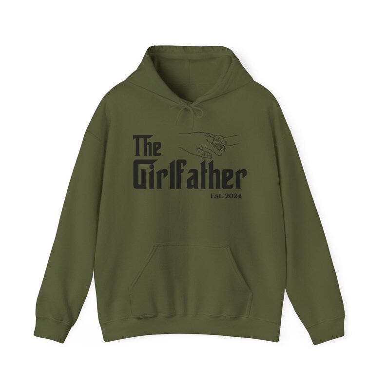 The Girlfather Hoodie, Personalized Dad of Girl Hoodie, Gift for Dad of Girls, Fathers Day Hoodie