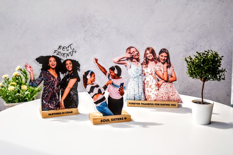 Custom Photo Statuette - Acrylic Photo Cutouts - Mothers Day Gift