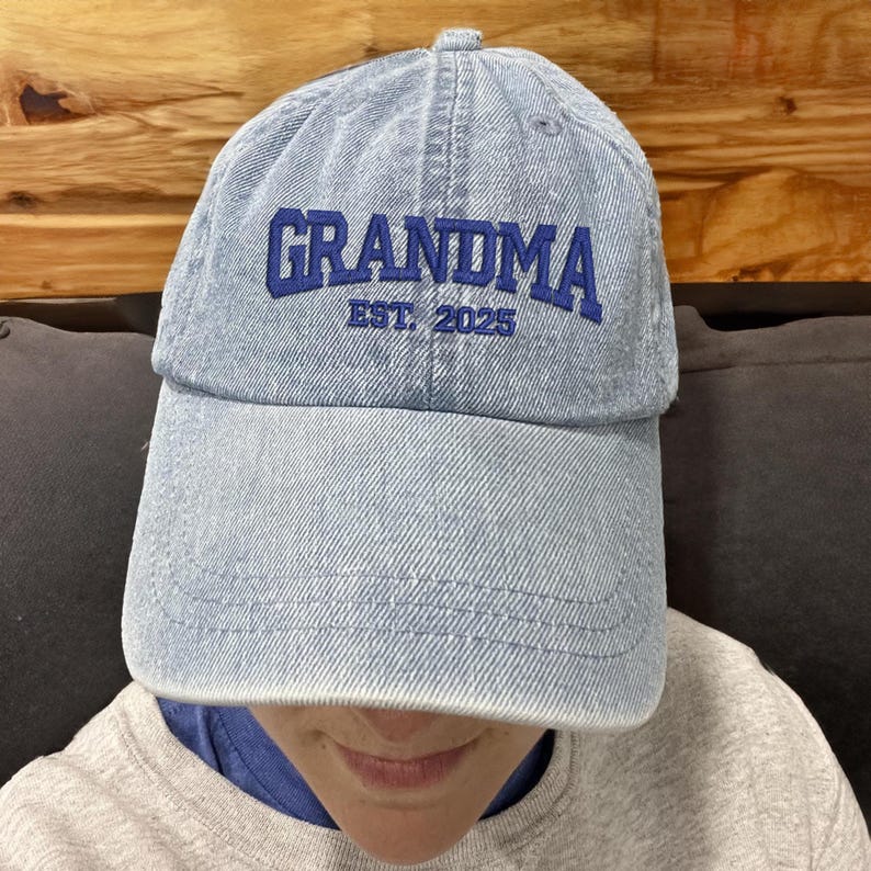Custom Est Year Embroidered Hat Gift For Mom