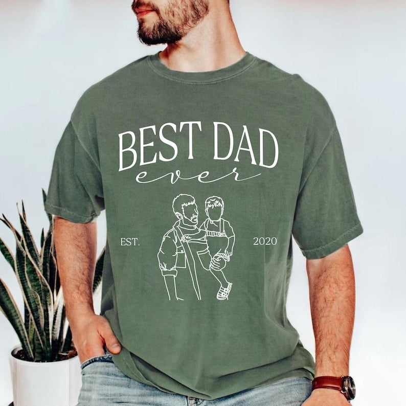 Custom Photo Shirt For Best Dad Ever Dad,Fathers Day Gifts