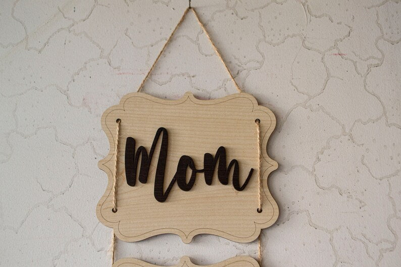 Custom You Are The Piece That Holds Us Together Mothers Day Wall Hanging Puzzle Sign, Mothers Day Gift Wall Decor