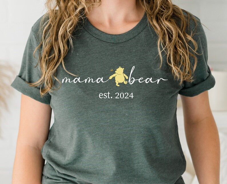 Personalized Papa Bear Shirt, Est With Kid Name Shirt, Gift For Papa, Papa Shirt