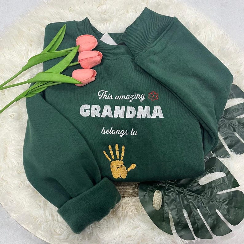 Custom Embroidered This Amazing Daddy Belongs To Comfort Colors Sweatshirt
