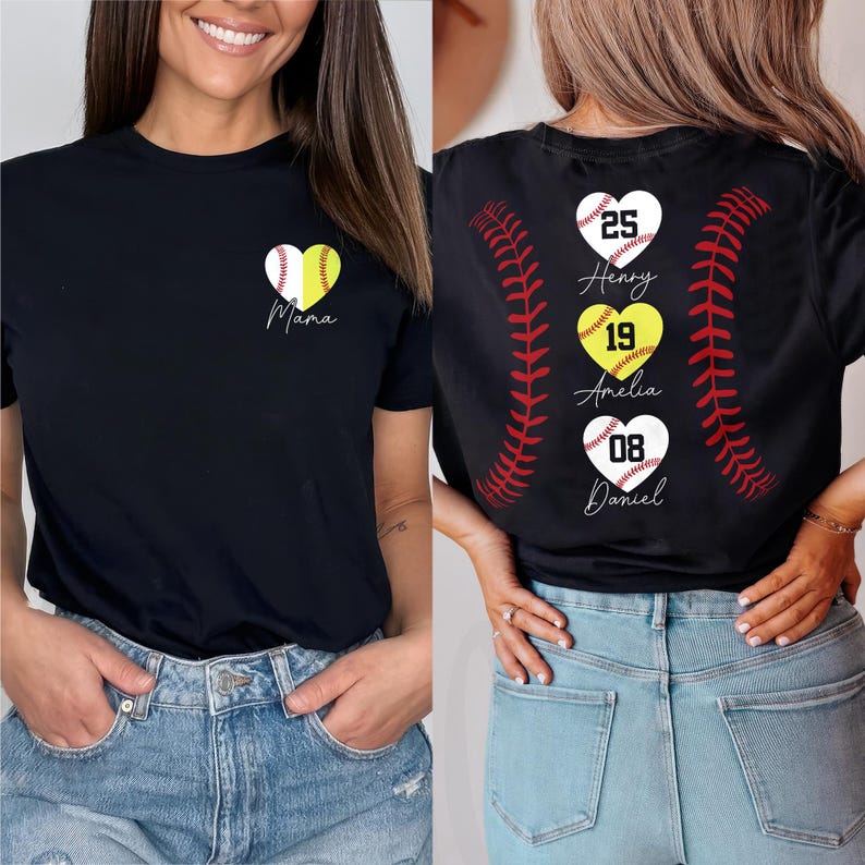 Custom Baseball Softball Sports Mom Shirt,  Mother's Day Gift