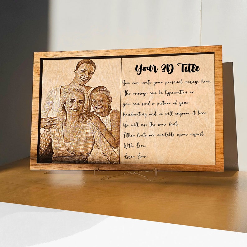 Custom Mother's Day Puzzle Sign Photo Frame Gift